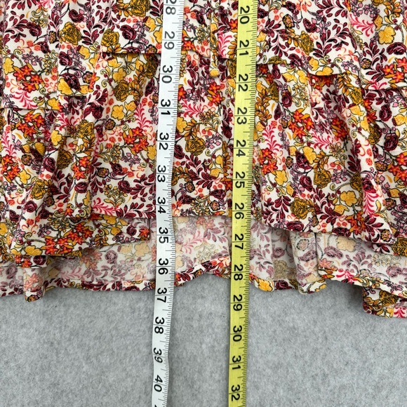 Old Navy Waist Defined Flutter Sleeve Floral Mini Dress Womens Size 2X - Picture 12 of 12